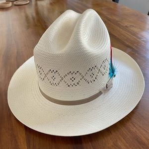 NWT Stetson Open Road straw hat 6 7/8